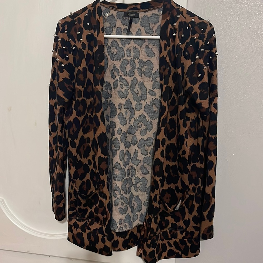 Leopard print cardigan